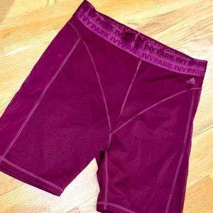 Ivy Park Adidas Maroon Cycling Shorts